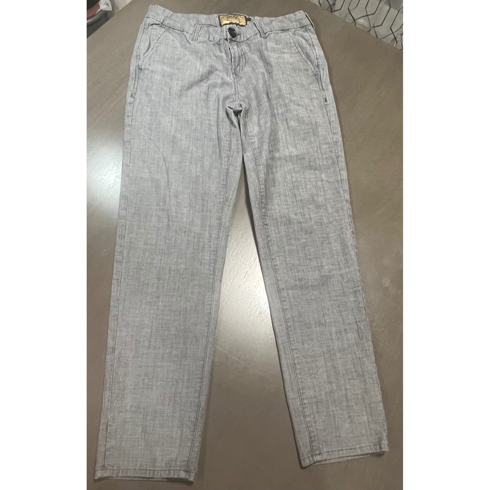 Dear John Denim American Standard Grey Chambray Straight Leg Pants Size 27